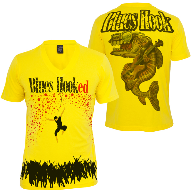 Blues-Hooked-Tshirt-yellow